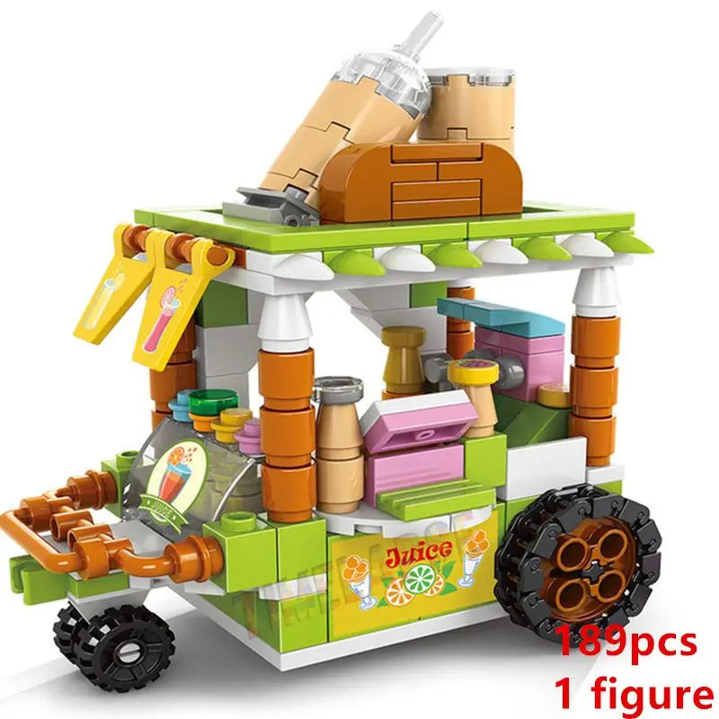 Ice Cream Car & Food Building Blocks