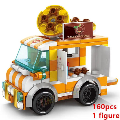 Ice Cream Car & Food Building Blocks