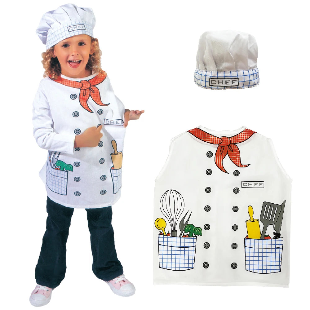 Chef Role Play Costume Dress - Up Set