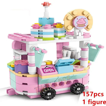 Ice Cream Car & Food Building Blocks