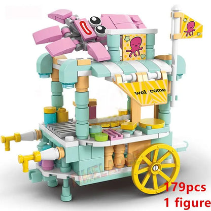 Ice Cream Car & Food Building Blocks