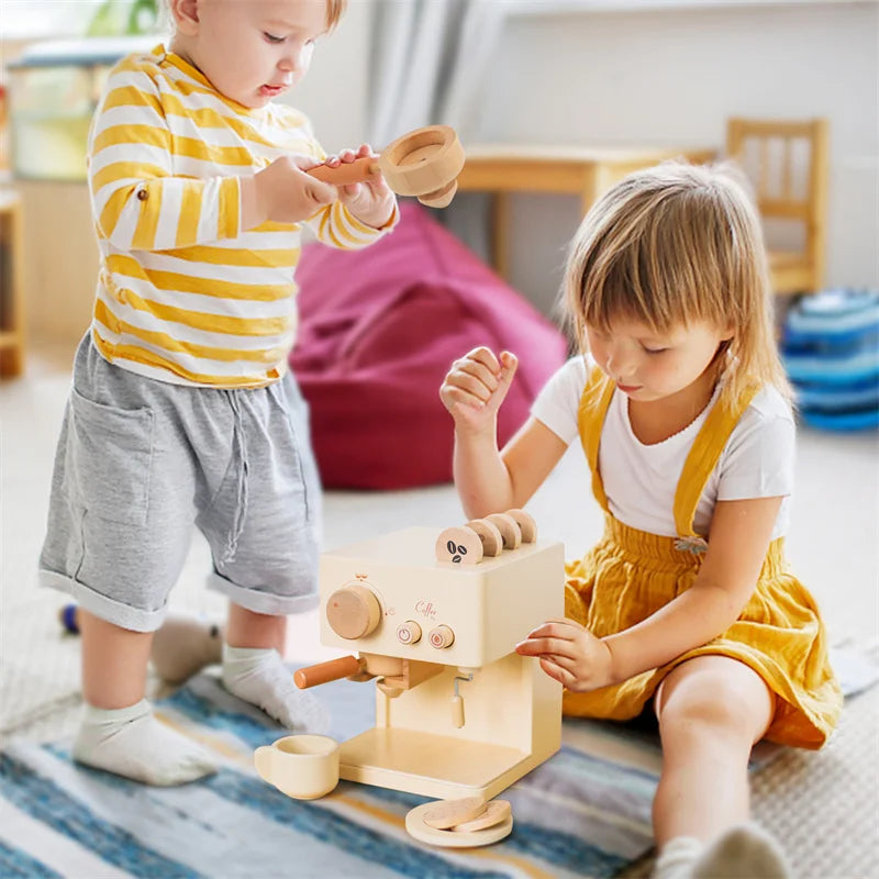 Montessori Coffee Machine Toy Set