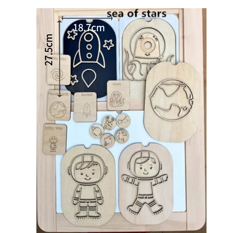 Wooden Table Game Set