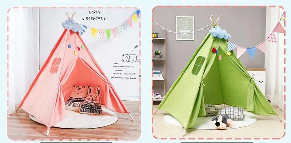 Play House Tent With Carpet Decoration