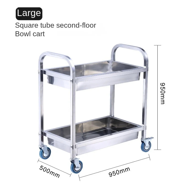 Meal Time Trolley Stainless Steel
