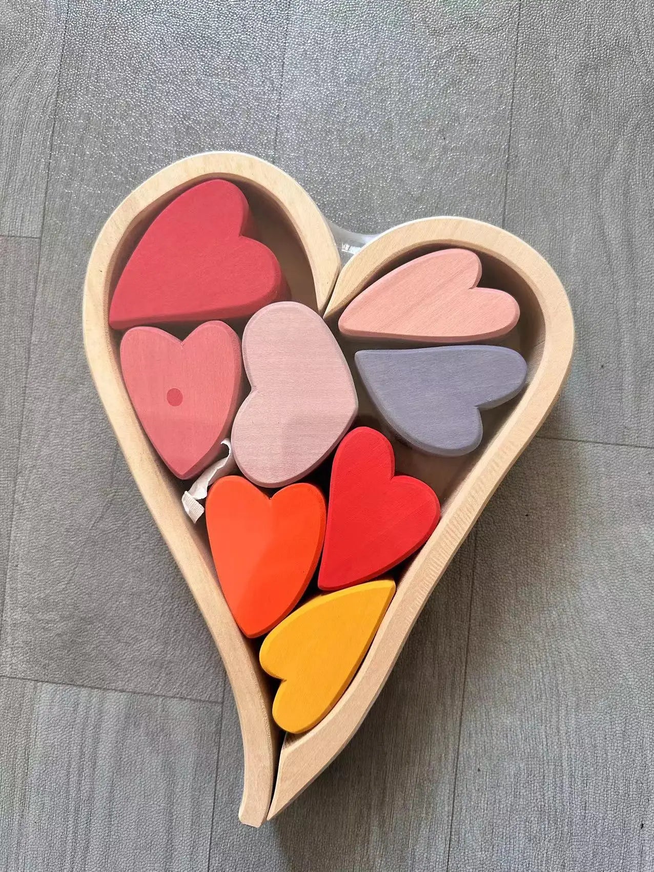 Lime Wood Rainbow Blocks