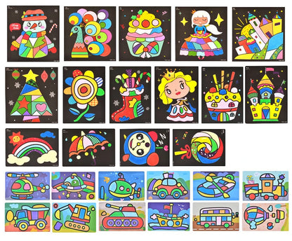 Color Powder Painting Set  Luminous Material