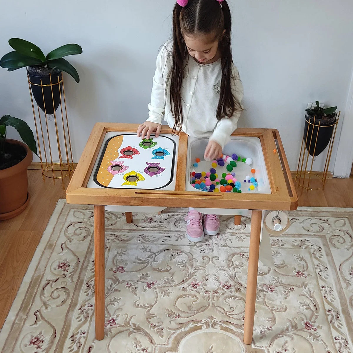 Wooden Table Game Set
