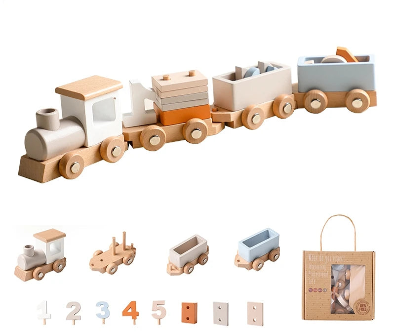Montessori Wooden Train