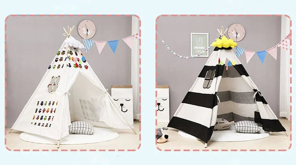 Play House Tent With Carpet Decoration
