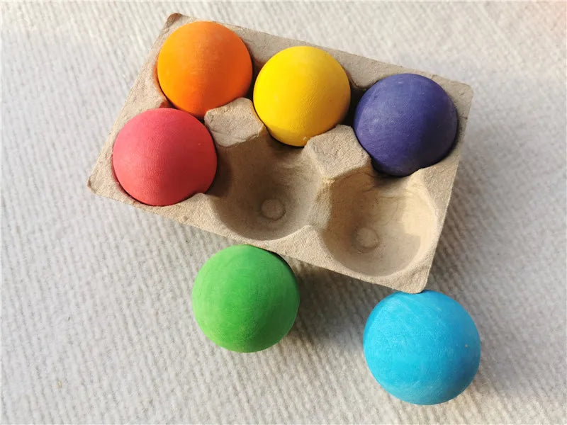 Lime Wood Rainbow Blocks