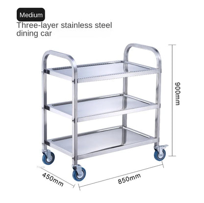 Meal Time Trolley Stainless Steel