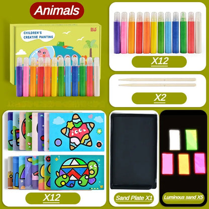 Color Powder Painting Set  Luminous Material