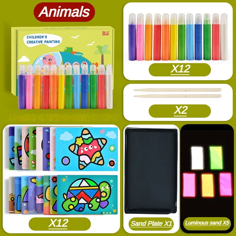 Color Powder Painting Set  Luminous Material