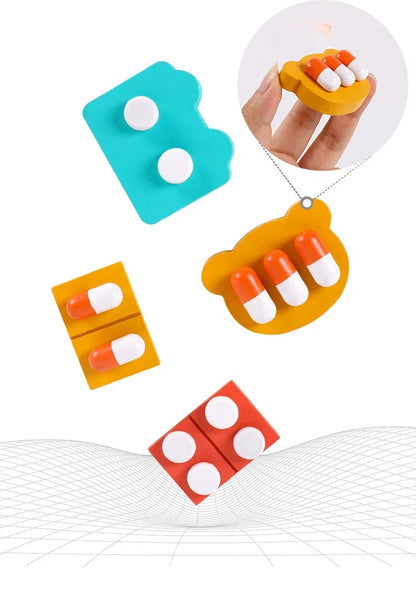 Wooden medicine box doctor set