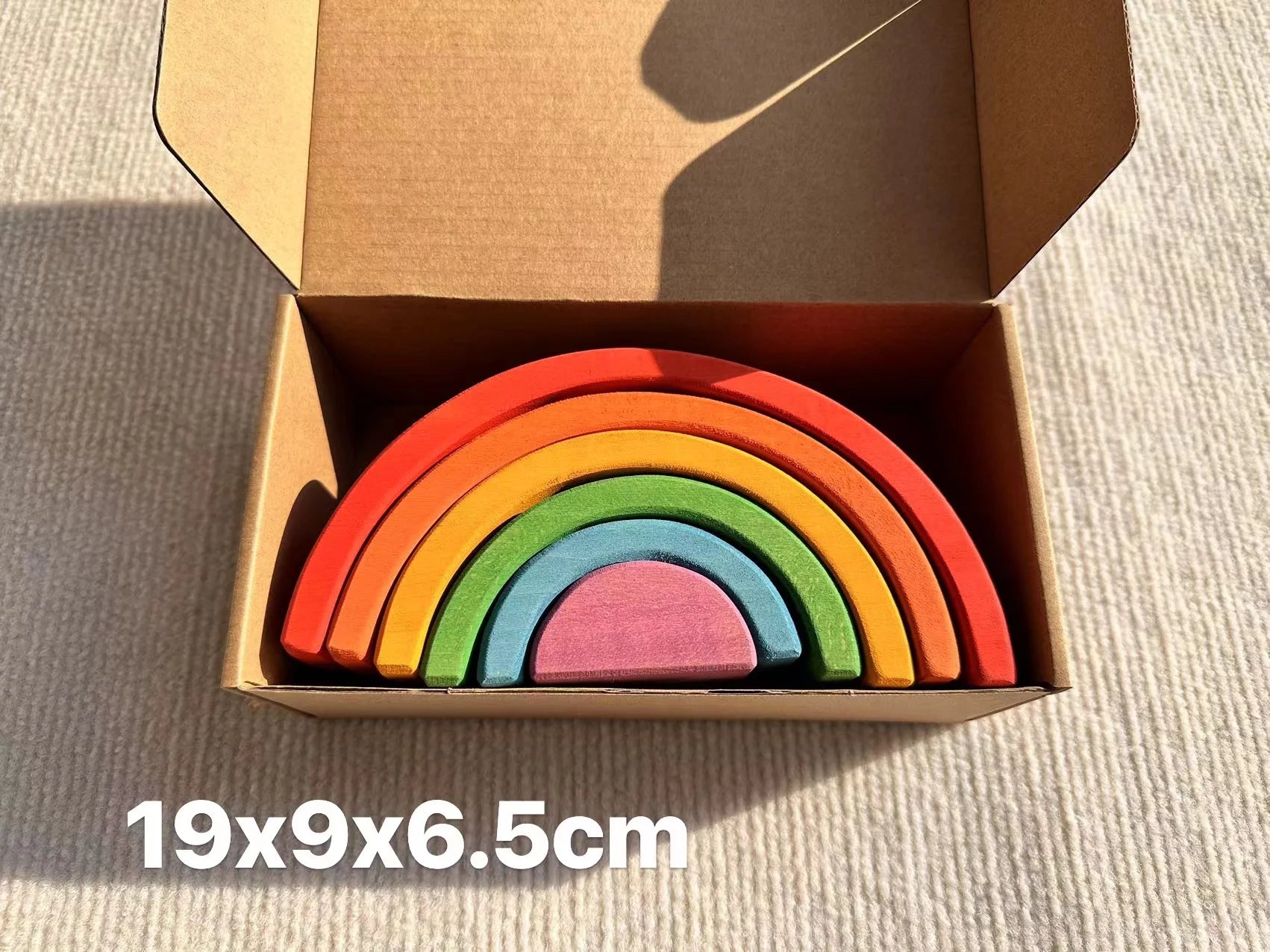 Lime Wood Rainbow Blocks