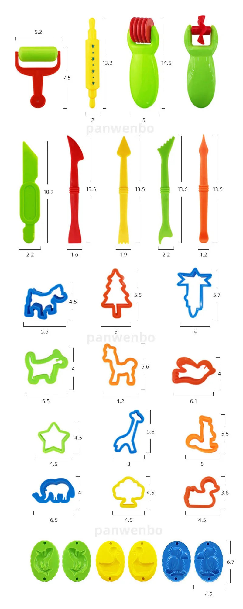 Dough Play Tools for Kids