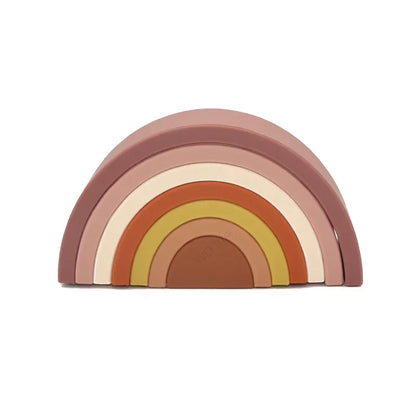 Rainbow Montessori Soft Block Silicone Building